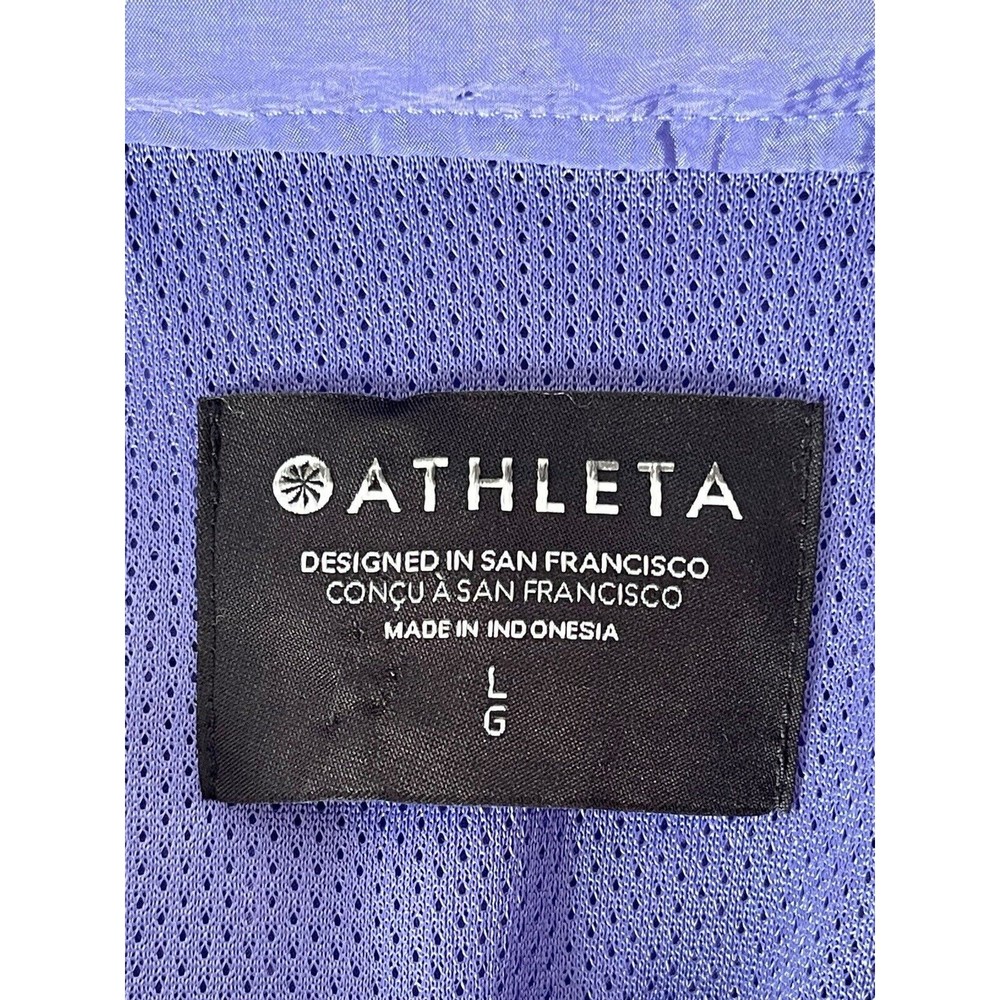 Athleta Women's Size L Purple Arrival Jacket Color Dark Adonis NWOT Lightweight - Picture 7 of 14